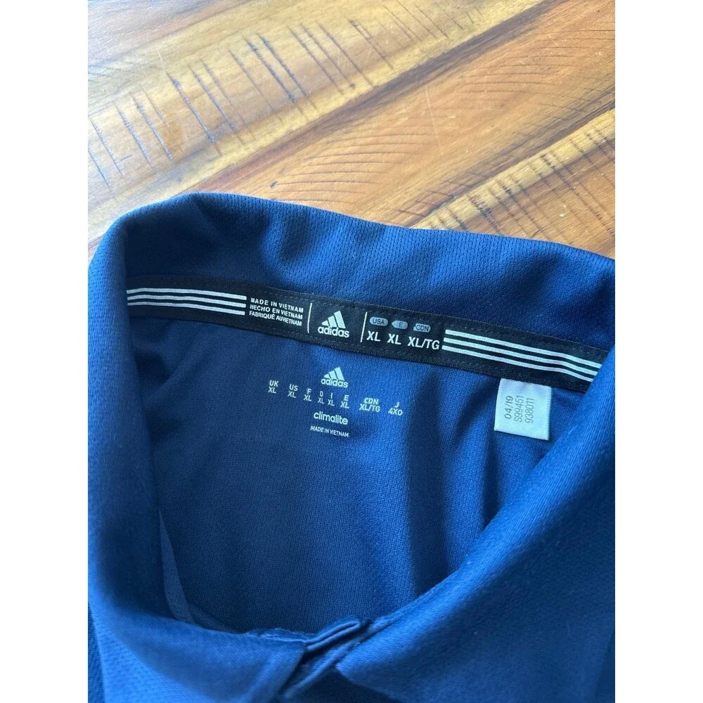Adidas Detroit Tigers MLB Performance Polo Shirt Men’s XL Navy Blue Embroidered